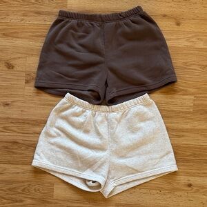 Brown and Cream Shorts Bundle ✨ size M